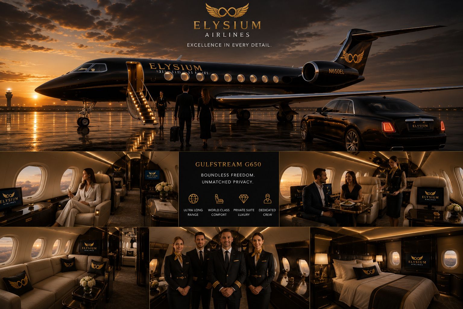 Fleet Boeing 787 in Elysium Airlines livery