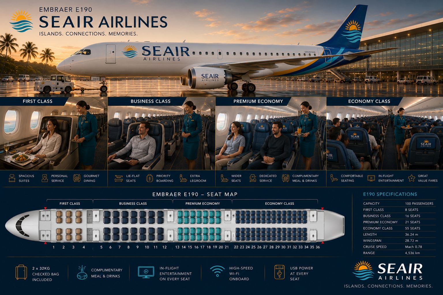 Fleet SEAir regional passenger boarding at regional runway asset
