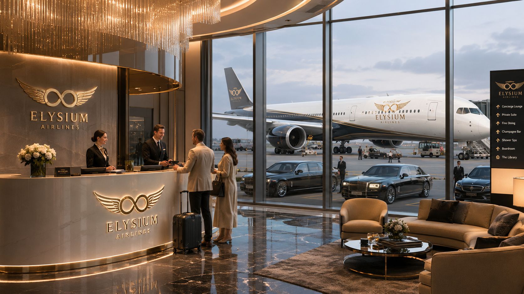 Elysium Airlines Signature Luxury Concierge Experience