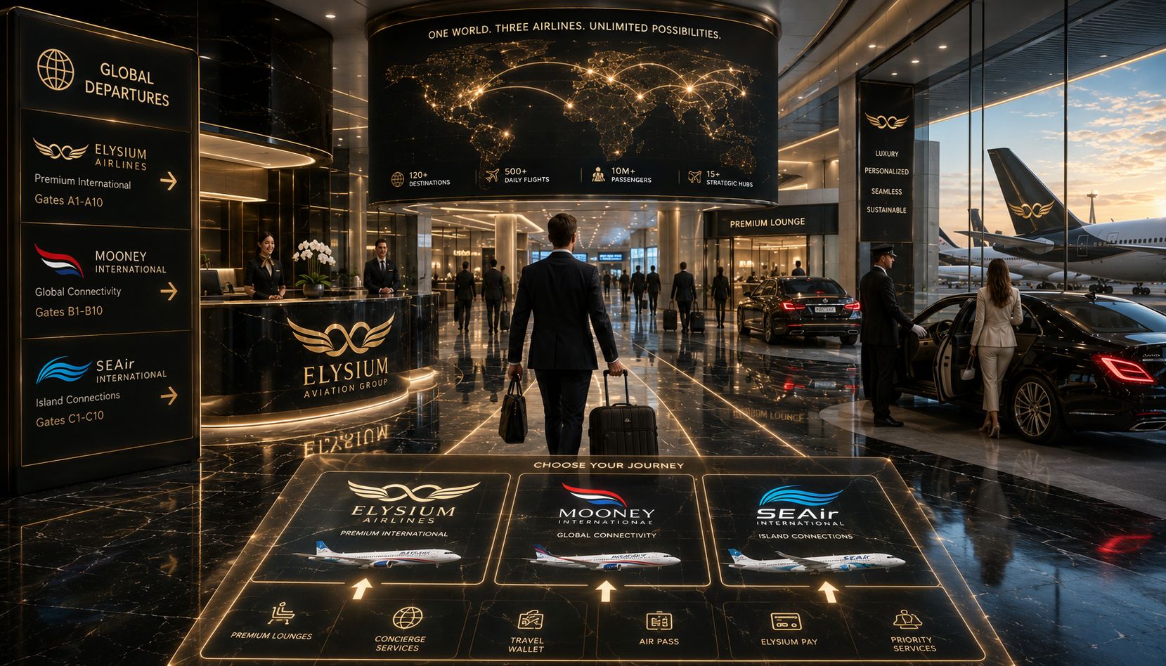 Premium Luxury Lounge Hub Experience