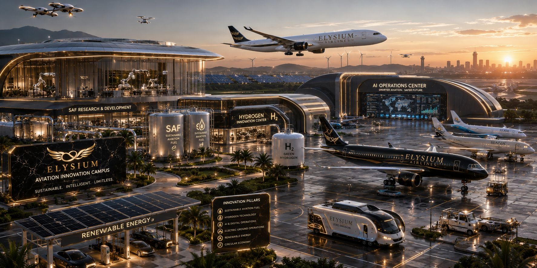 Future hydrogen and clean energy aviation infrastructure roadmap