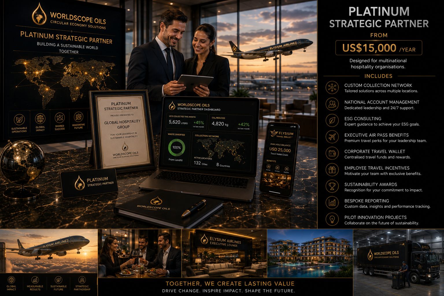 WorldscopeOils- Sustainable Aviation Rewards Programe Platinum Membership Card