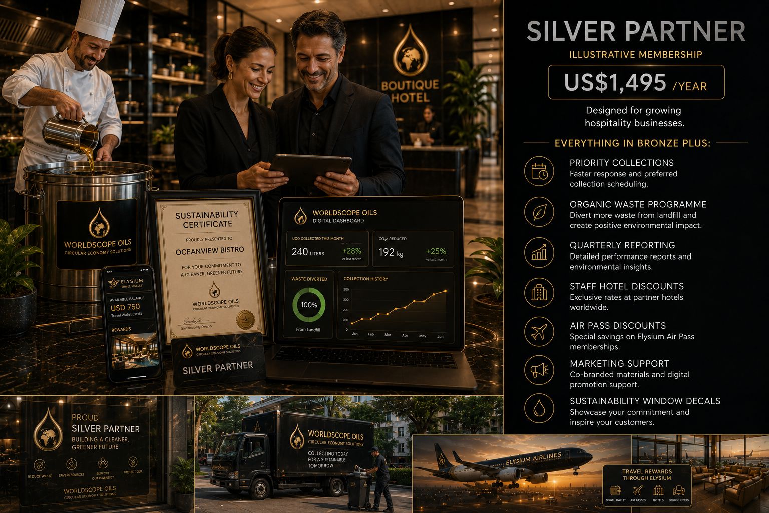 WorldscopeOils- Sustainable Aviation Rewards Programe Silver Membership Card