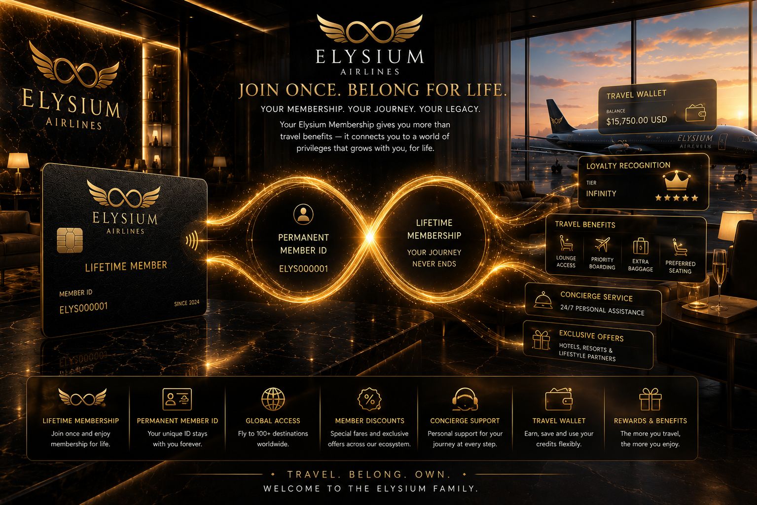 Elysium Management Permanent Membership Premium Client Access Lounge