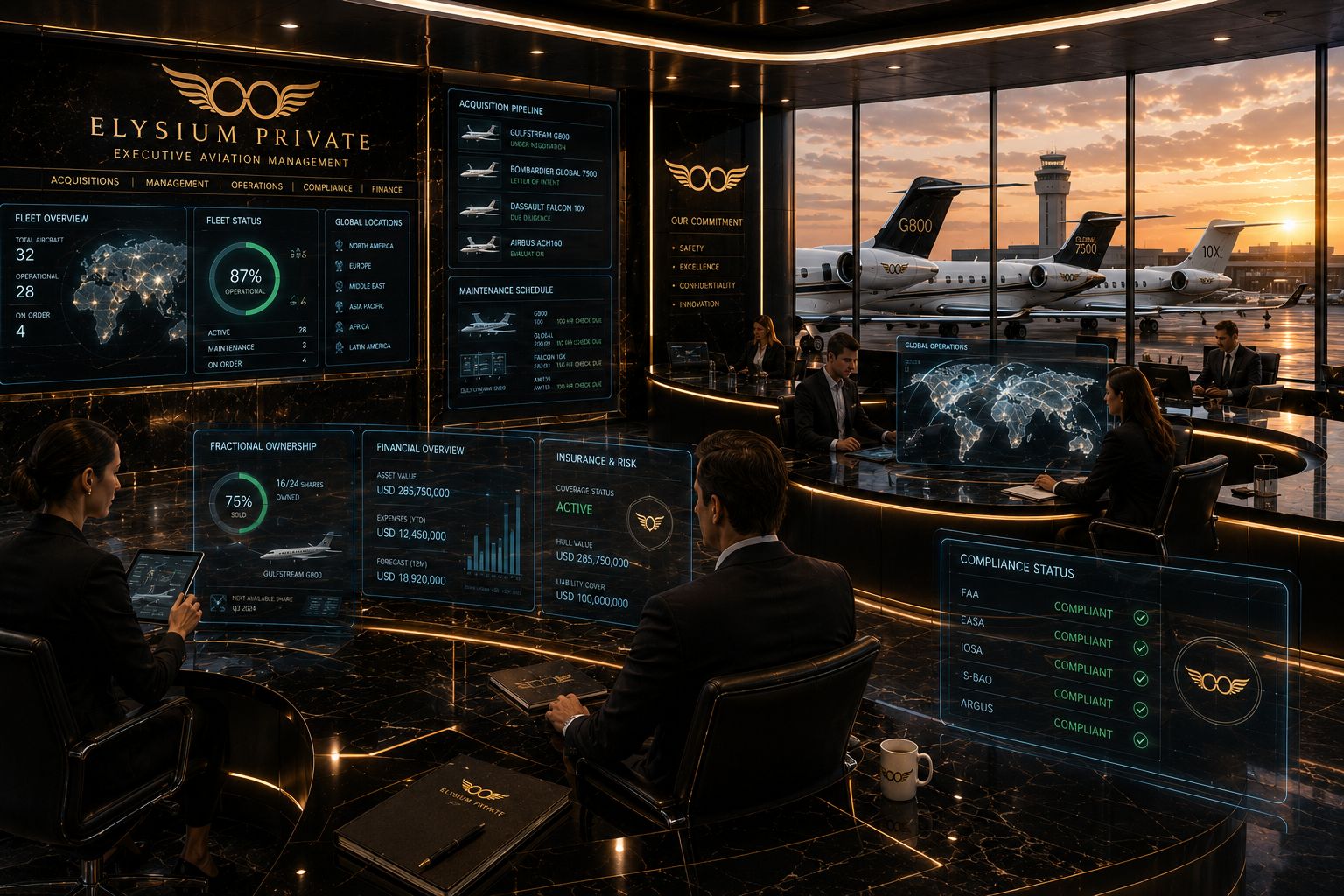 Elysium Private Aircraft Management and Complete Ownership Support