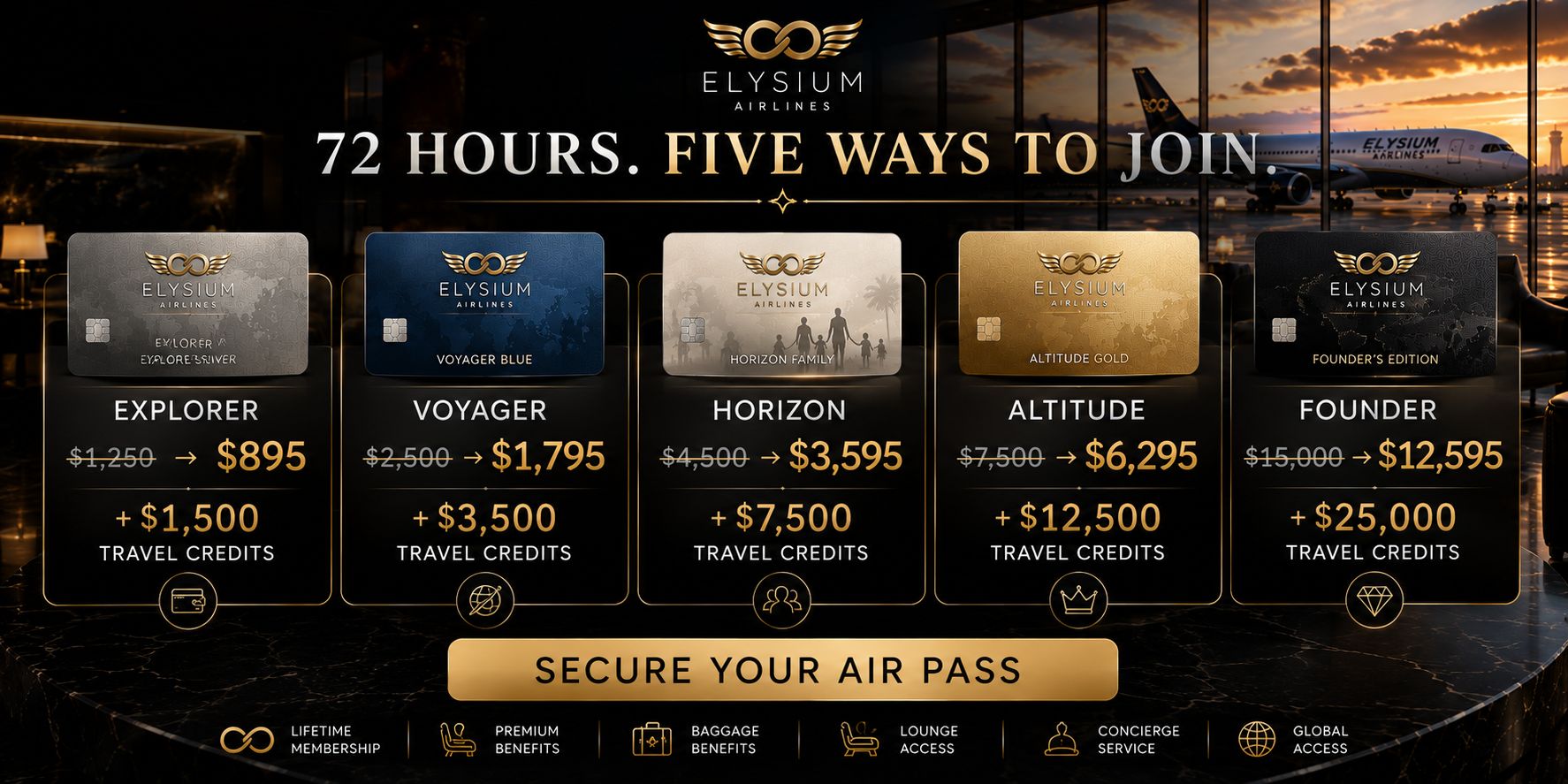 Elysium Air Pass Global Pre-Launch