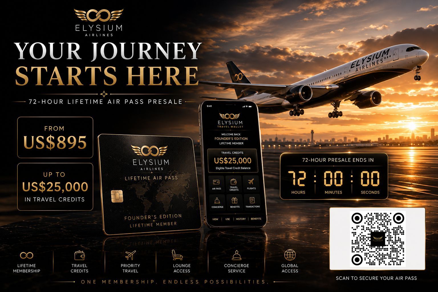 Elysium Air Pass Global Pre-Launch